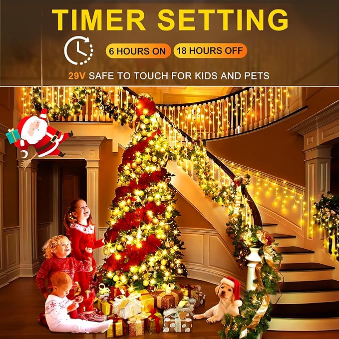 KNONEW 99ft 960 LED Christmas Lights Outdoor Decorations - Image 3