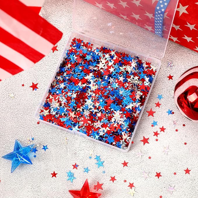 MARFOREVER Glitter 4th of July Star Confetti - Image 2