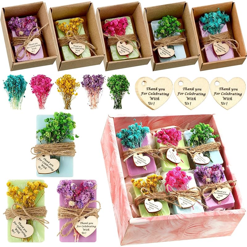 Kigeli Set of 45 Soap Favors DIY Bridal Shower Favors Bulk Wedding Soap Gifts by Kigeli