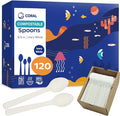 CORAL Ivory White 100% Compostable Spoons by CORAL