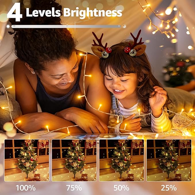 328 FT 1000 LED Christmas Lights Outdoor, Warm White Christmas Lights - Image 6