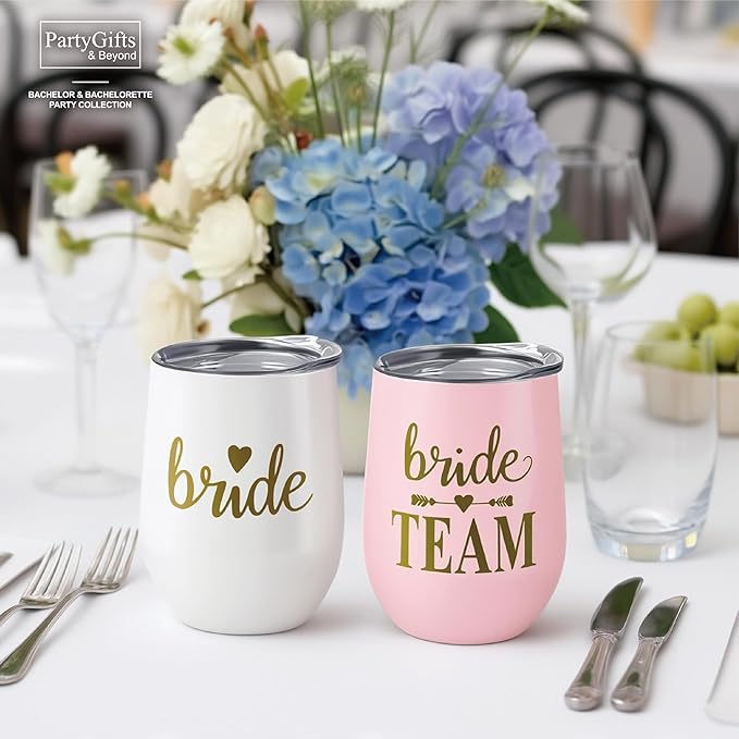 Bride Squad Bachelorette Party Cups 10 Pcs Team Bride Cups Bridesmaid Gifts - Image 5