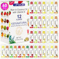 DMSKY 60 Pack Lip Balm, Natural Lip Balm Bulk by DMSKY