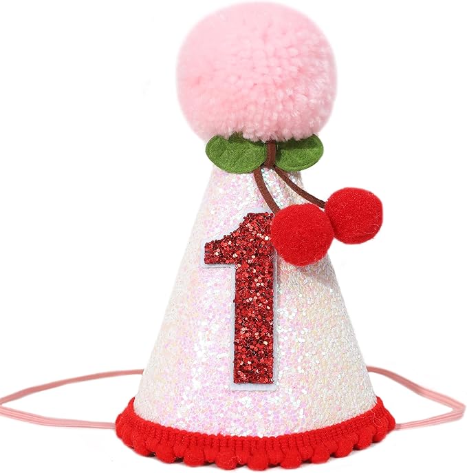 Cherry 1st Birthday Hat by WAWUO