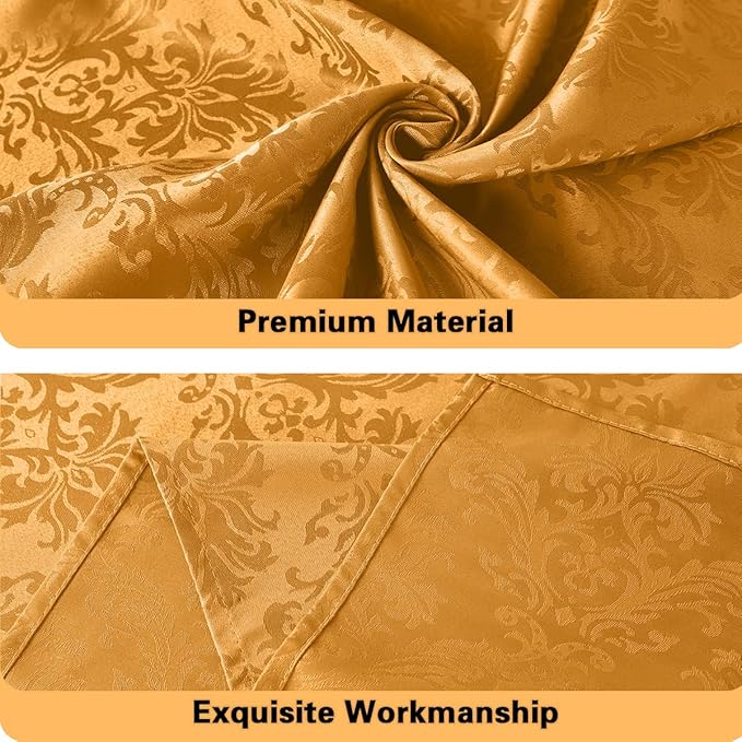 SASTYBALE Fall Jacquard Tablecloth Square 52 x 52 Inch, Spill Proof Washable - Image 4