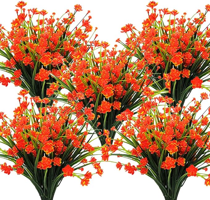 10 Bundles Artificial Daffodil Outdoors Flowers by Grunyia