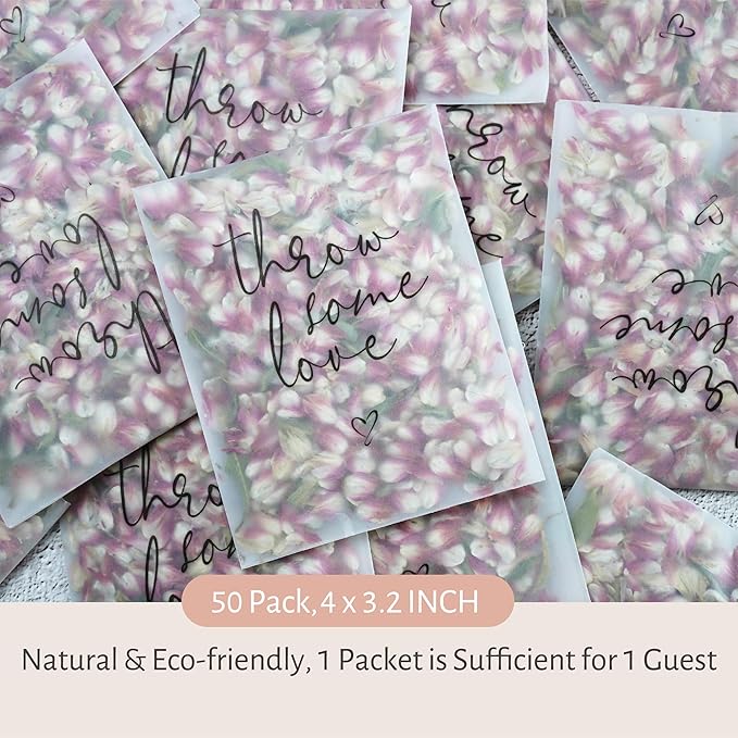 Rainbow Pana 50 Pack Prefilled Confetti Packets | Biodegradable Confetti - Image 4