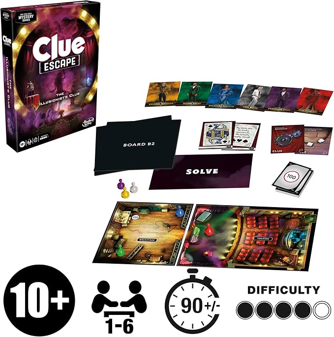 Clue Escape: The Illusionist’s Club Board Game | Escape Room Family Game | - Image 14