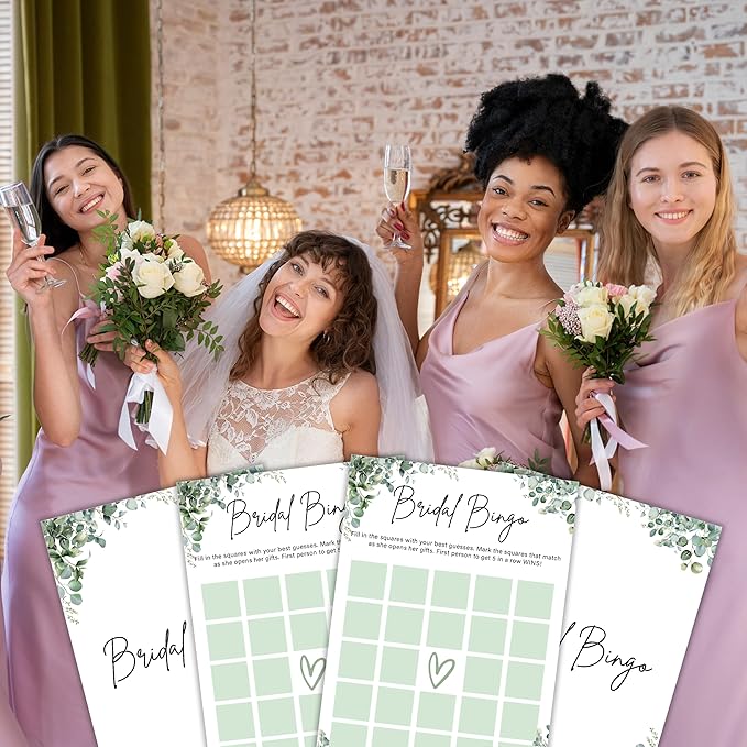 Eucalyptus Bridal Shower Game Cards - Image 4