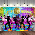 Disco Backdrop 7 x 5 ft Retro Glow Party 70s 80s 90s Theme Stage Dance by MERCHR