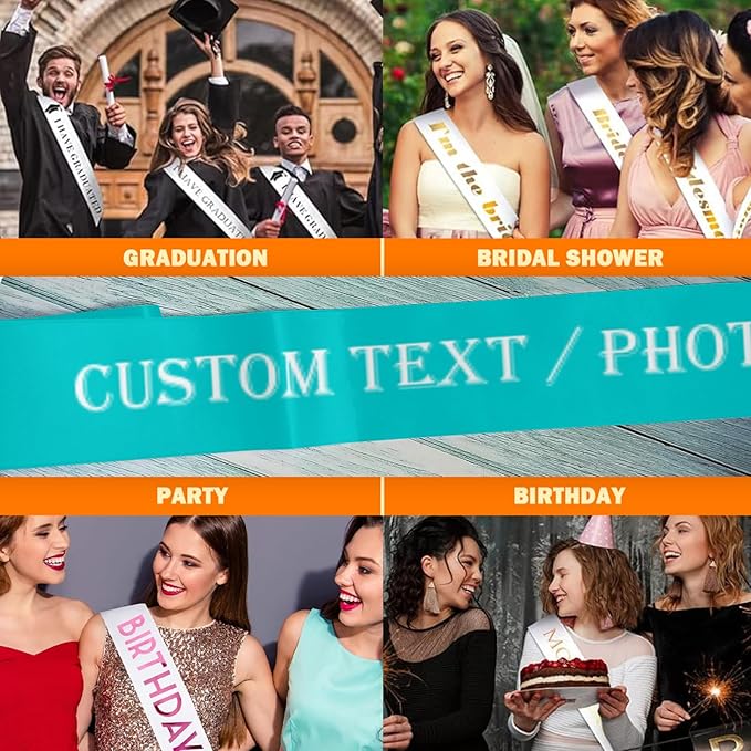 Custom Sash, Personalized Birthday Sash - Image 6