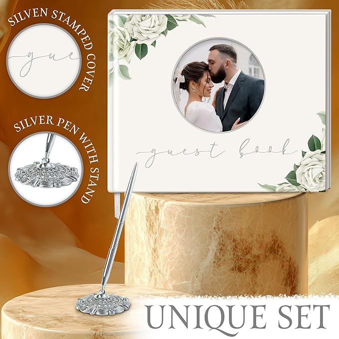 Wedding guestbook Cover Size 8x10 inch, Wedding Memory Book Bundle - Image 4