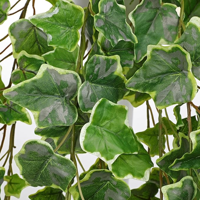 Hollyone Artificial Hanging Plants Potted 31.4" Fake Ivy Vine Faux Ivy Leaves - Image 3