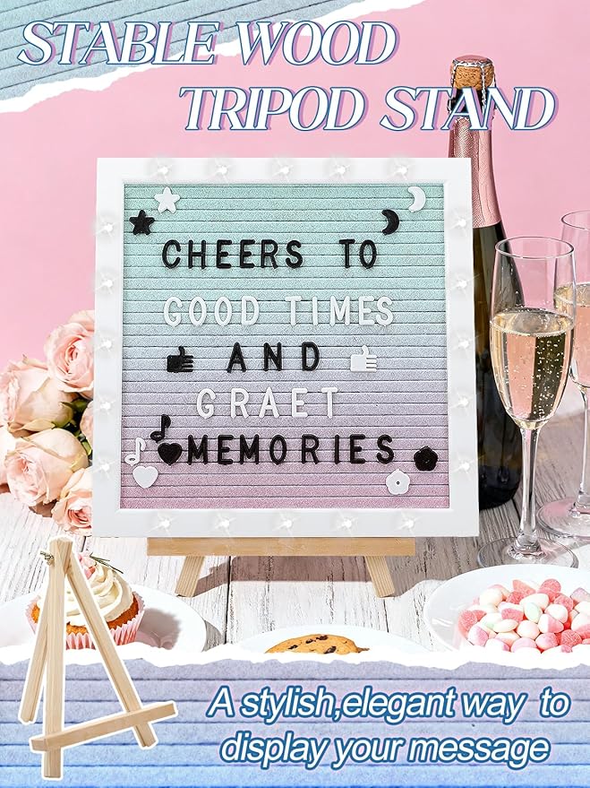 Light up Changeable Felt Letter Board Sign - Image 4