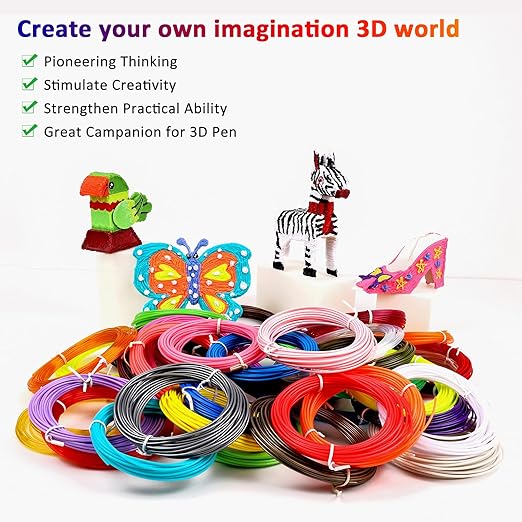 3D Pen Filament 1.75mm PLA Refills 40 Colors, Each Color 8 Meters, Total Length - Image 6