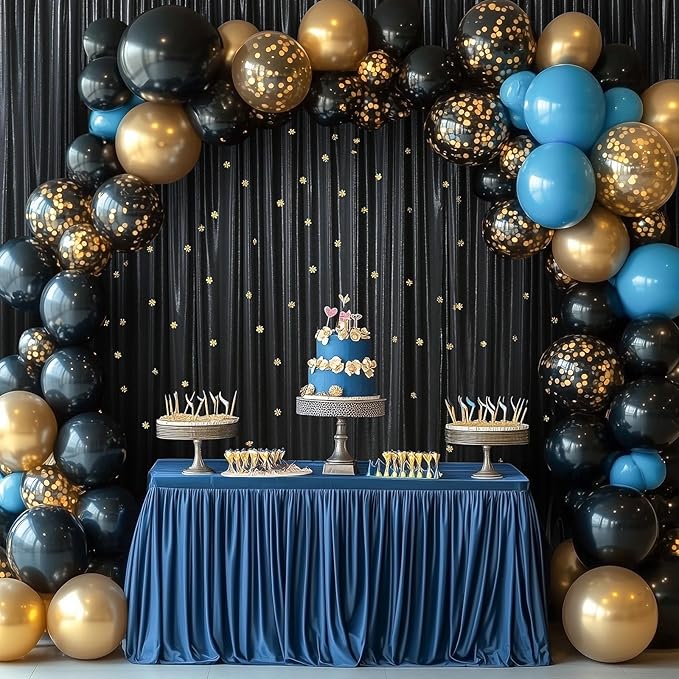 30ftx10ft Black Sequin Backdrop Curtain - Image 7