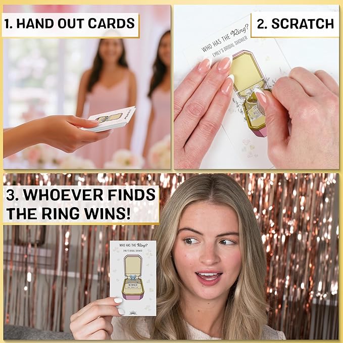 Who Has The Ring Bridal Shower Scratch Off Game - Image 3