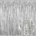 4 Pack Silver Wave Foil Fringe Curtain Backdrop, 3.28Ft x 8.2Ft Metallic Tinsel by Ferwzsr
