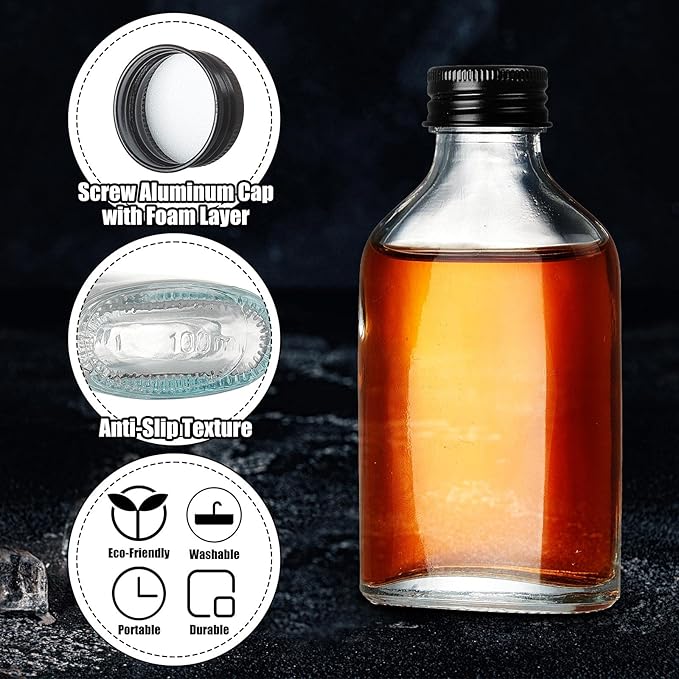 Patelai 16 Pcs Clear Glass Bottles - Image 3