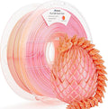 AMOLEN Silk PLA 3D Printer Filament, Dual Color Pink Orange PLA 1.75mm by AMOLEN