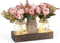 Mkono Mason Jar Lights Centerpiece Table Decorations by Mkono