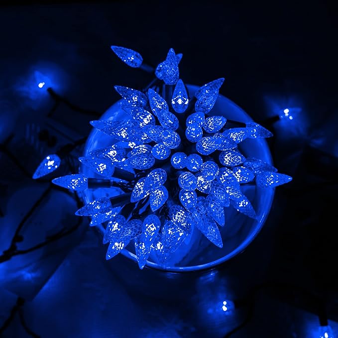 Dazzle Bright 100 LED C6 33 FT Waterproof Connectable Green Wire Fairy Lights - Image 5