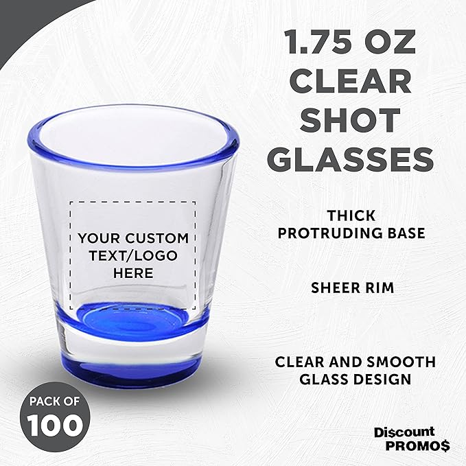 Custom Shot Glasses 1.75 oz. Set of 100, Personalized Bulk Pack - Image 3