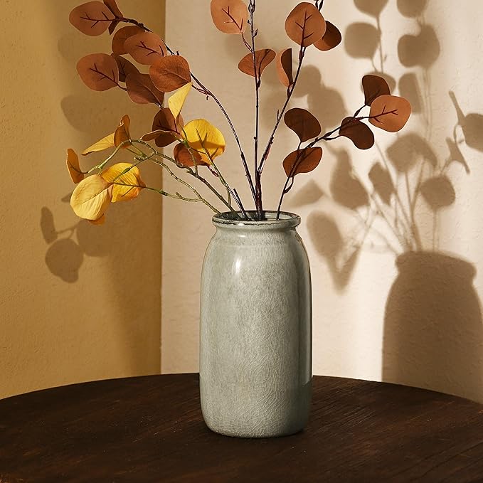VICTOR & TERESA Rustic Green Vase - Image 2