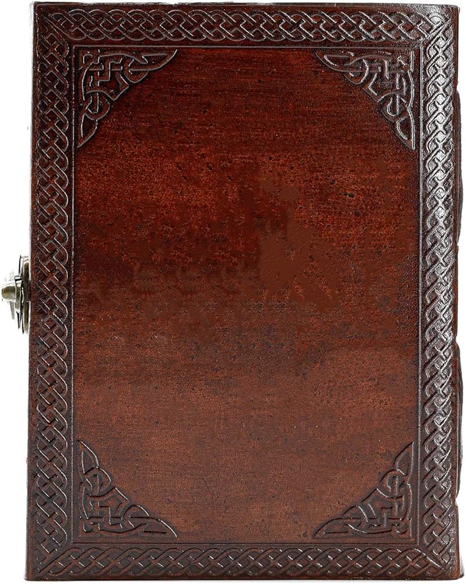 Handmade Leather Double Dragon Journal | Writing Notebook Diary | Bound Daily - Image 9
