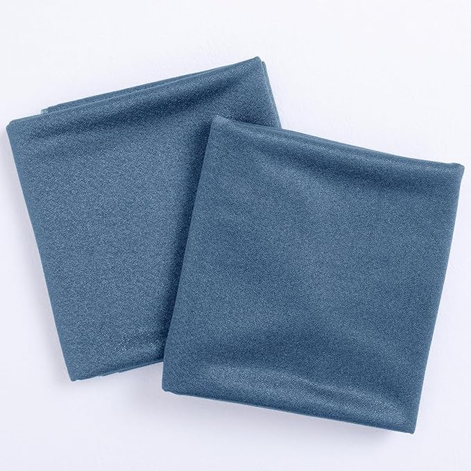 Socomi Wedding Arch Draping Fabric 29" x 20Ft 2 Panels Dusty Blue Sheer Outdoor - Image 2