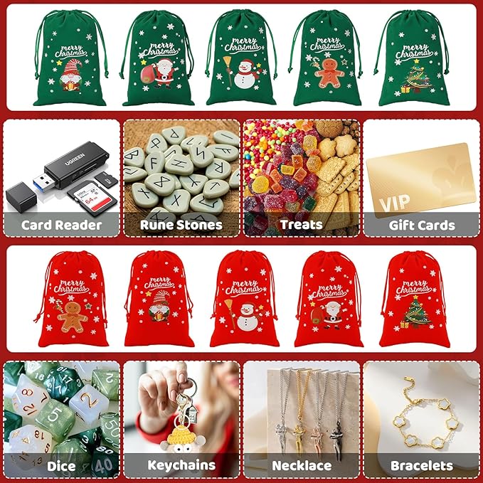 Tapleap Christmas Bags with Drawstring - Image 4