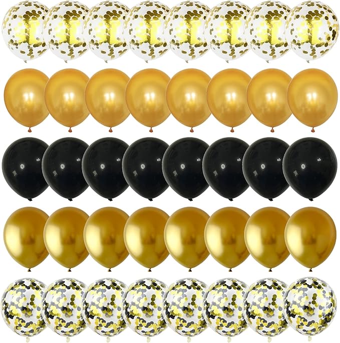 Balloons Gold and Black - Image 9