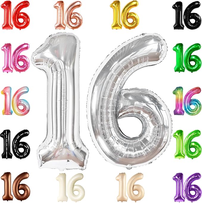 KatchOn, 40 Inch | Happy 16th Birthday Balloons, Sweet 16 Party Decorations by KatchOn