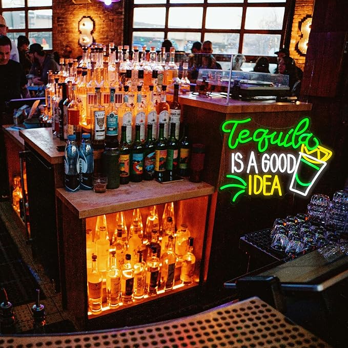 Tequila Is A good Idea Neon Sign LED Tequila Light Up Sign - Image 7