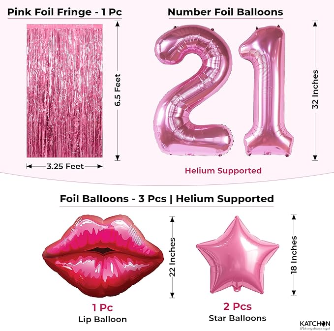 KatchOn, Girls & Her | Pink Party Decorations - Image 3