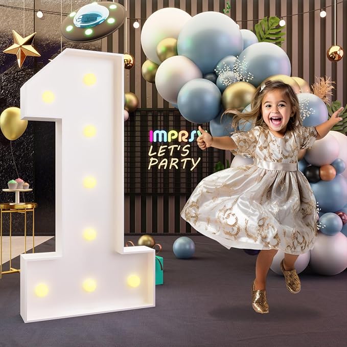 imprsv 3FT Marquee Numbers, Light Up Numbers by Letsmakeitimpressive