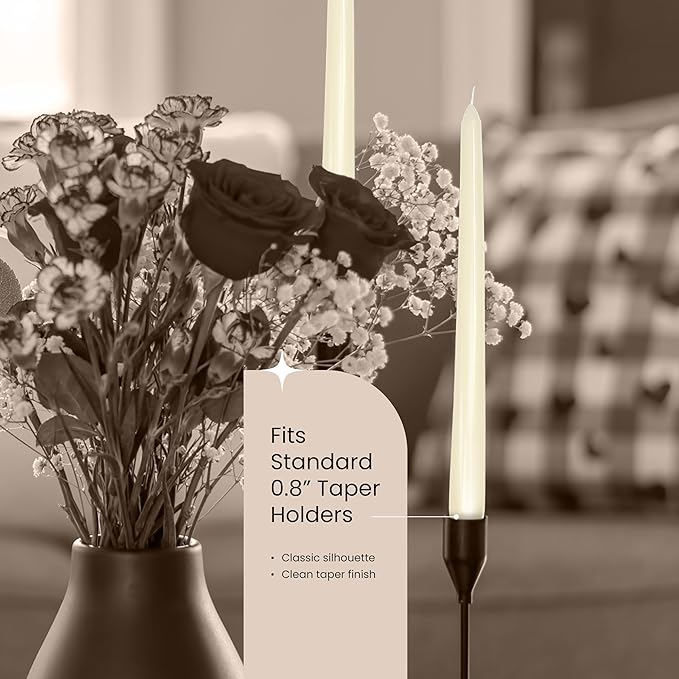Leor & Lair Ivory Taper Candles - Image 3