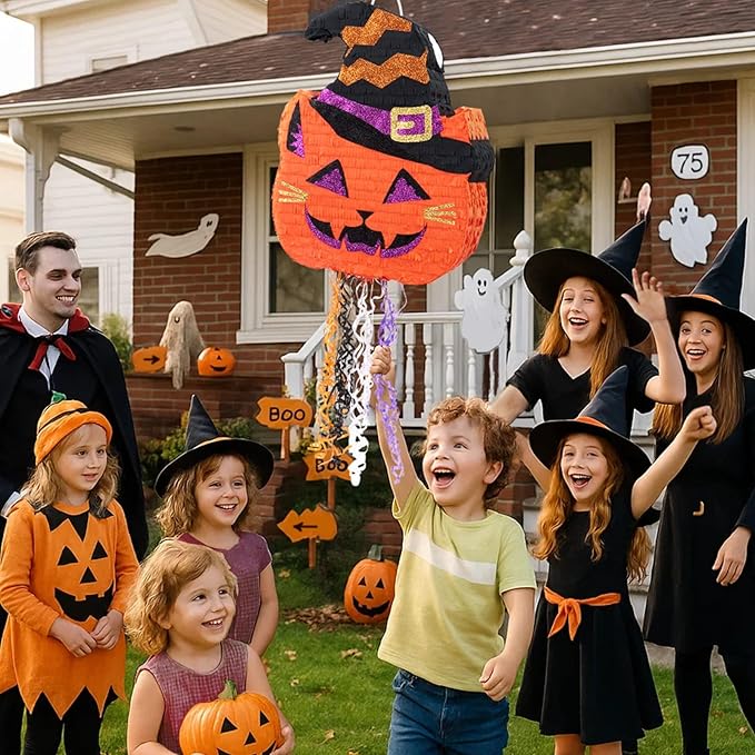 WERNNSAI Halloween Pumpkin Pinata - Image 7