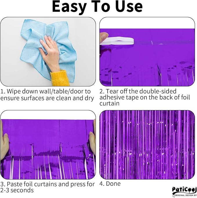 Halloween Decorations Purple Streamers - Image 9
