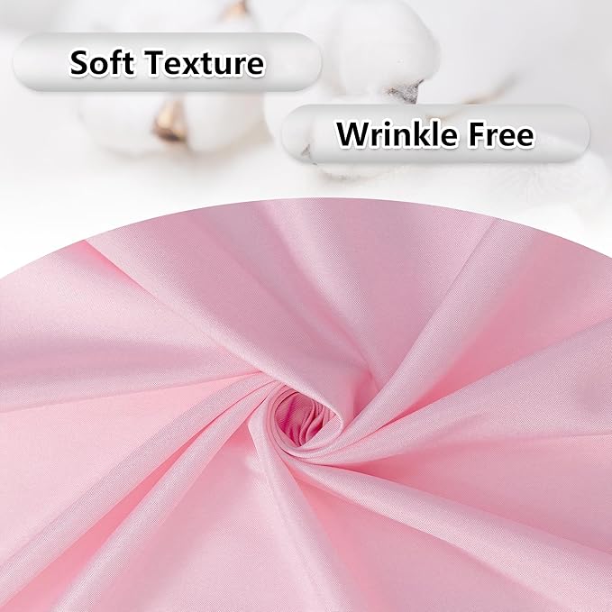 MEETSKY Pink Backdrop Curtain for Parties Baby Shower Pink Photo Curtains - Image 7