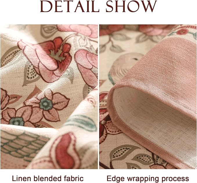 patdrea Designer Pink Linen Table Cloth - Image 4