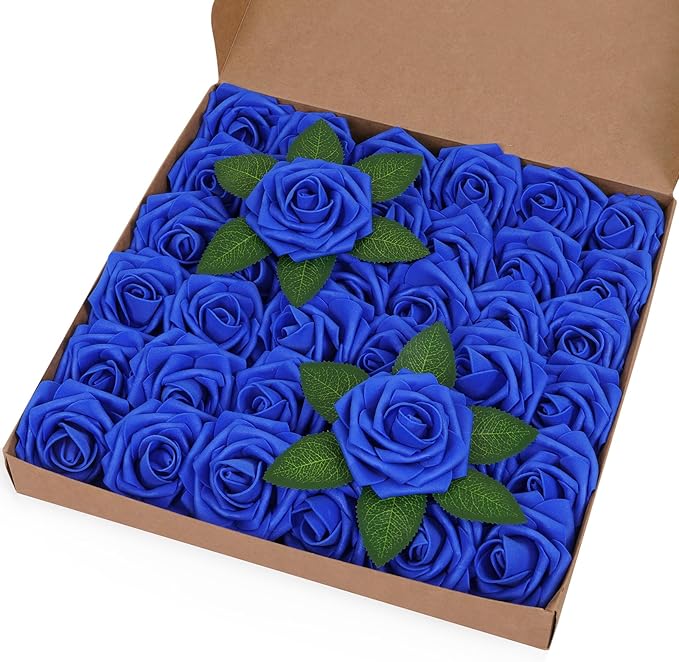 BLEUM CADE 36Pcs Artificial Flowers Fake Roses by BLEUMCADE