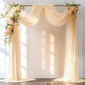 Champagne Wedding Arch Draping Fabric 1 Panel 30'' x 20FT Champagne Drapes by PartyTalk