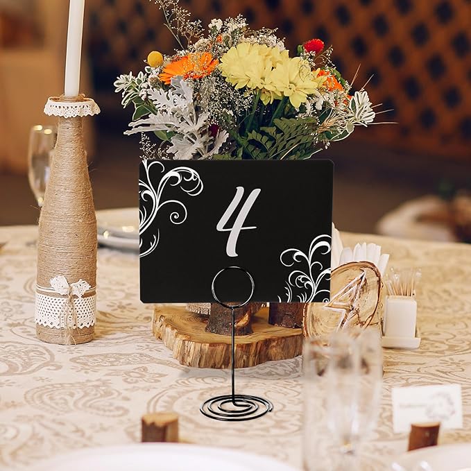 TecUnite 24 Pack Mini Chalkboard Signs, Tabletop Blackboard Signs Name Tags - Image 4