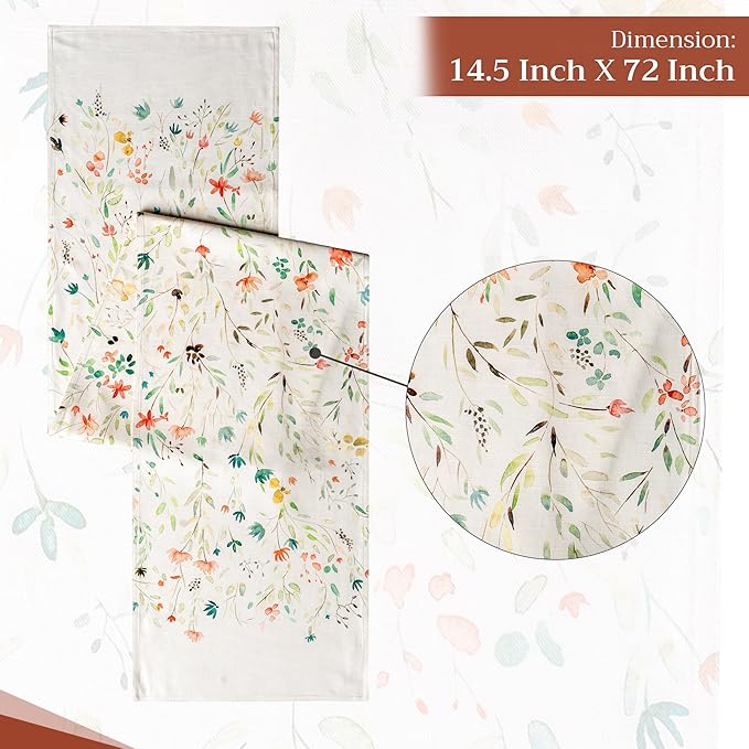 Maison d' Hermine Table runner 100% Cotton Double Layer Table Runners 72 inches - Image 4