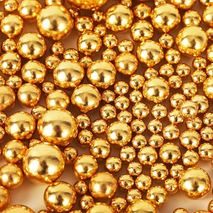 Kasvan Gold Pearl Sugar sprinkles by KASVAN