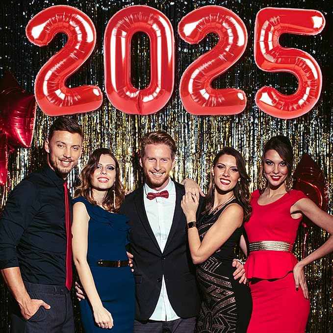 2025 Balloons 40 inch, 2025 Digital Christmas Graduations Birthday Number - Image 3