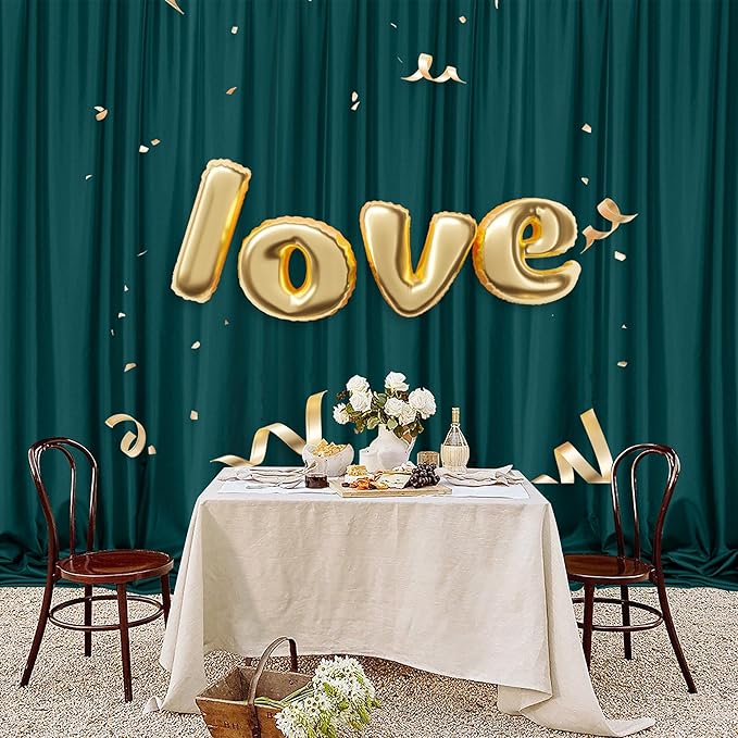 MEETSKY 10ft x 8ft Hunter Green Backdrop Curtains - Image 8
