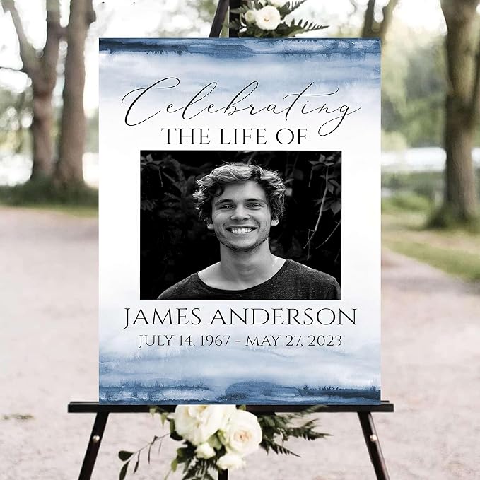 Personalized Funeral Welcome Signs, Celebration Of Life Yard Sign, Celebration - Image 2