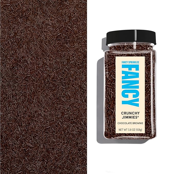Fancy Sprinkles Chocolate Jimmies Crunchy Sprinkles, Real Sugar, by FancySprinkles